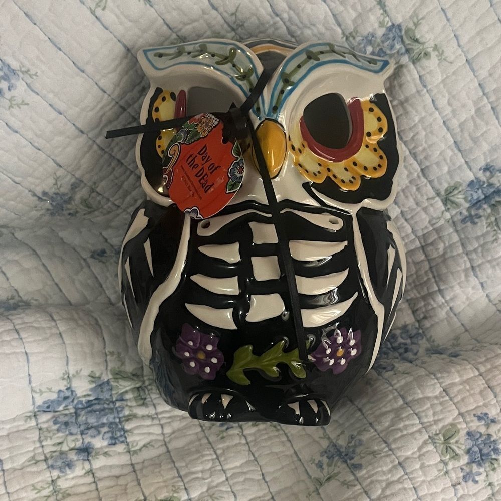 Blue sky day of the dead tea light